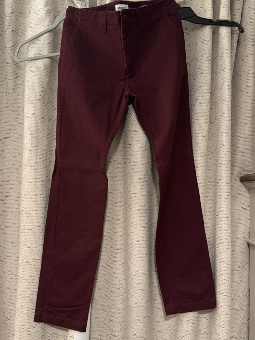 32x34 Goodfellow & Co Maroon Straight-Leg Pants